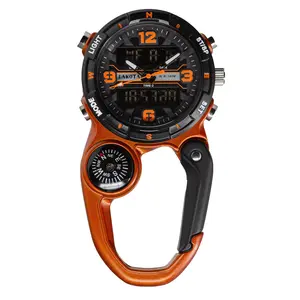 Dakota Analog & Digital Clip Watch, Travel Watch, Alarm, Stopwatch, Timer and Dual Time Watch, Outdoor Travel Gifts for Men and Women,  Use for Traveling, Fishing, Golf, and More, Digital Watch, Clip On Watch