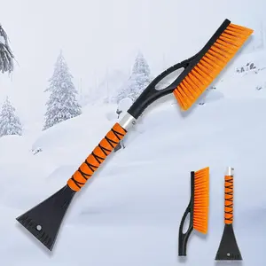 27" Car Snow Brush and Ice Scrapers for Car Windshield, 2-in-1 Detachable Ice Scraper and Brush for Car with Ergonomic Foam Handle, Suitable for Cars, Trucks, SUVs