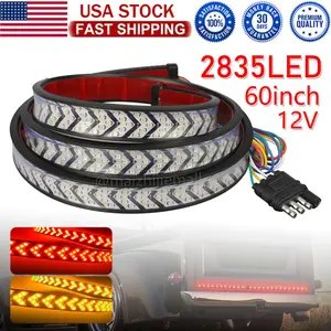 SJPACK 60 Inch Truck Tailgate LED Light Bar Brake Reverse Turn Signal Stop Tail Strip