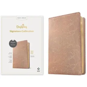 NLT Super Giant Print Bible, Filament-Enabled Edition (Leatherlike, Blush Floral, Red Letter): Dayspring Signature Collection by Tyndale