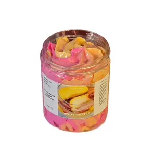 Strawberry Peach Champagne Whipped Body Butter. Handmade Shea & Mango Butter Body Frosting. All Natural Non Greasy Emulsified Body Butter moisturizing body moisturizer Skin Repair
