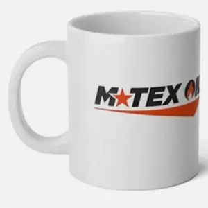 Jumbo Mug — Retro M-Tex Oil Logo Landman TV Show 20oz Coffee Cup.
