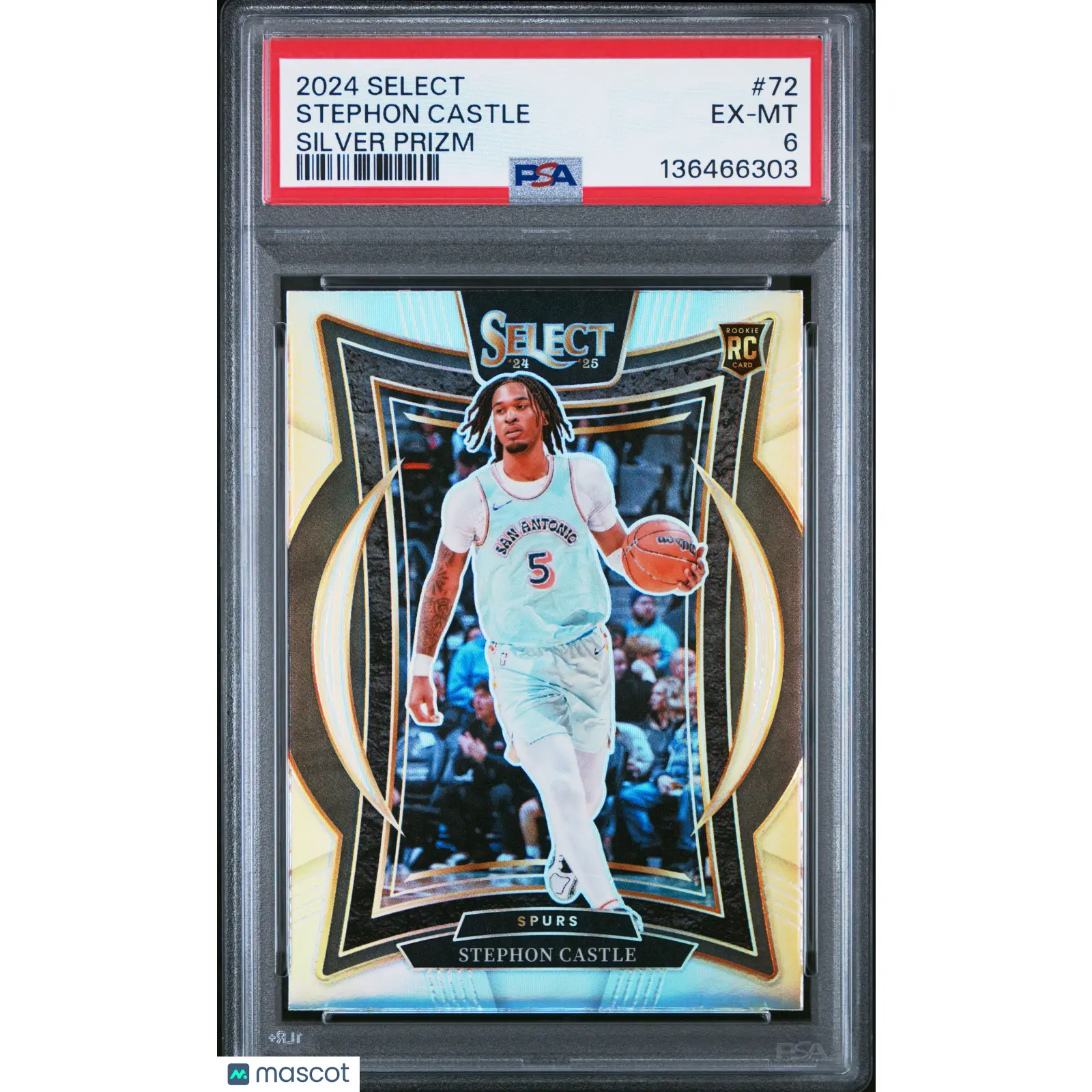 2024 Panini Select Stephon Castle #72 Silver Prizm PSA 6