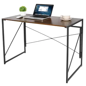 SUPERDEAL Folding Laptop Table - Modern Writing Surface for Home Office Study, Computers & Office Desks