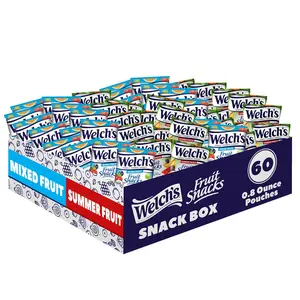 Fruit Snacks, Mixed Fruit & Summer Fruits Variety Pack, Great for School Lunches, Bulk Pack, Individual Single Serve Bags, 0.8 oz (Pack of 60)