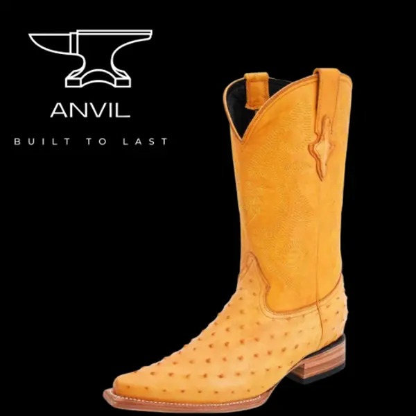 Buttercup Embossed Ostrich Boots 3x Buttercup Embossed Ostrich Boots 3x