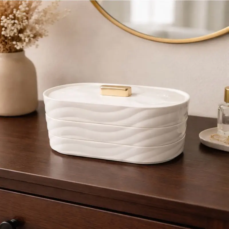 Stackable plastic storage
