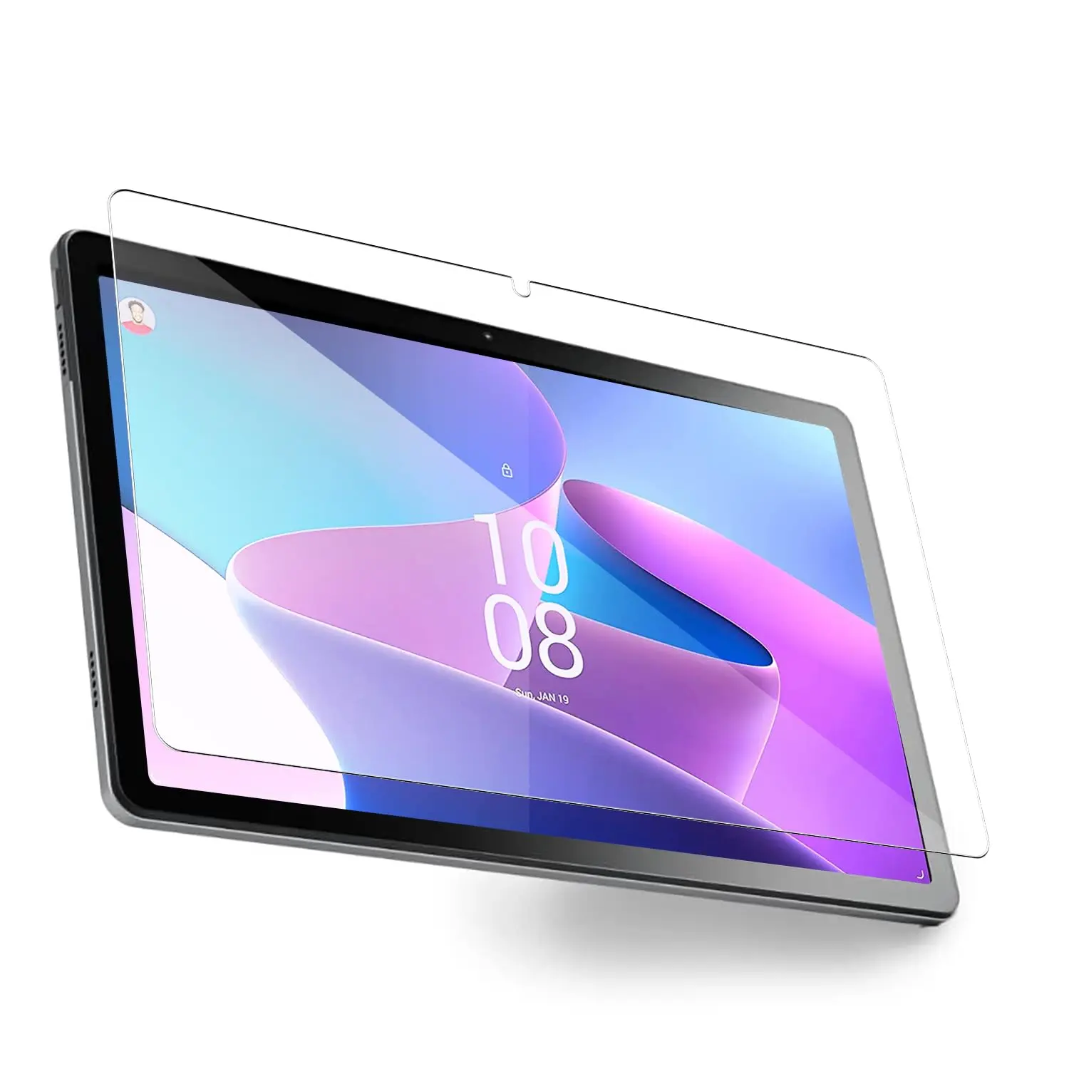 Doemoil Screen Protector for Lenovo P12 2023 Model Tablet 12.7 inch 9H Hardness HD Tempered Glass Film Guard 9H Hardness Anti-Scratch Easy Install Film for Lenovo P12 2023