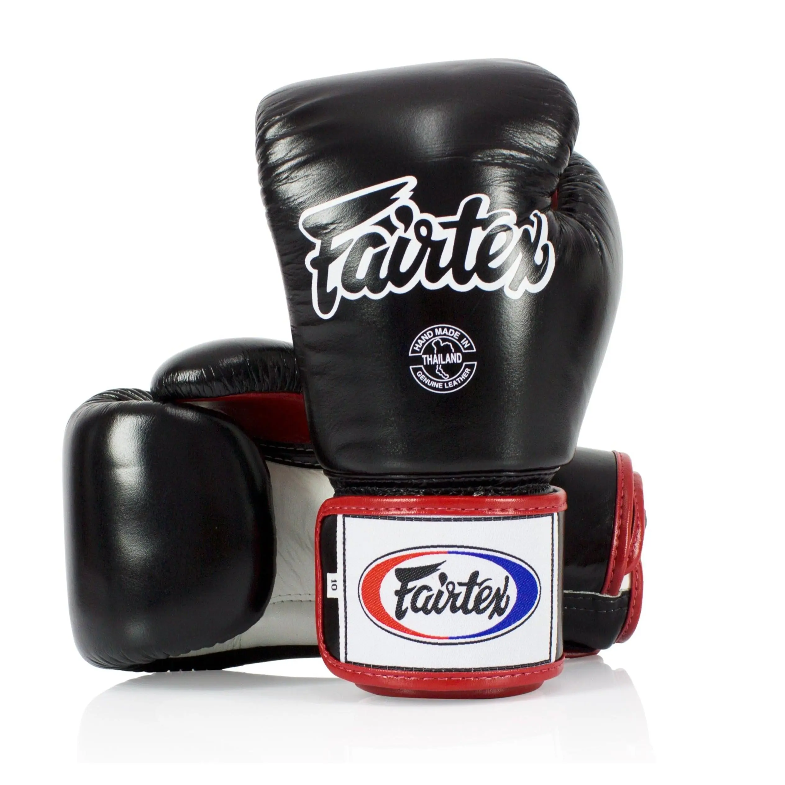 Fairtex BGV1 Black/White/Red Muay Thai Boxing Glove