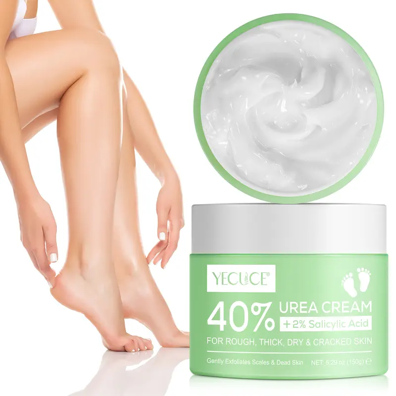 Yecuce 40% Urea Cream (4.23 oz) - 40% Urea Strength Foot Dead Skin Remover, Cruelty Free Callus Softening Cream for Adults, Intensive Hand & Foot Care, Deep Moisturizer, Exfoliator, Body Hydrator