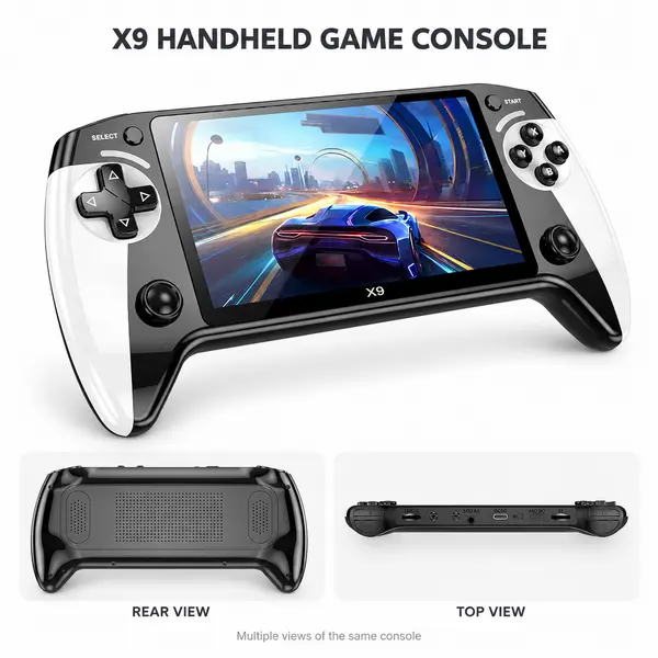 X9 Handheld Game Console, Rechargeable Portable Game Console with Built-in 10 Emulator Games, Handheld Wireless Gaming Console for Home & Travel, Protective #WeeklyDeals #SummerWins #DealsforYouDays