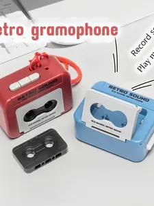 Mini Recordable CD Player Keychain Speaker, Portable Fun Recording Tool, Couple Music Gift, Keychain Decoration Ornament