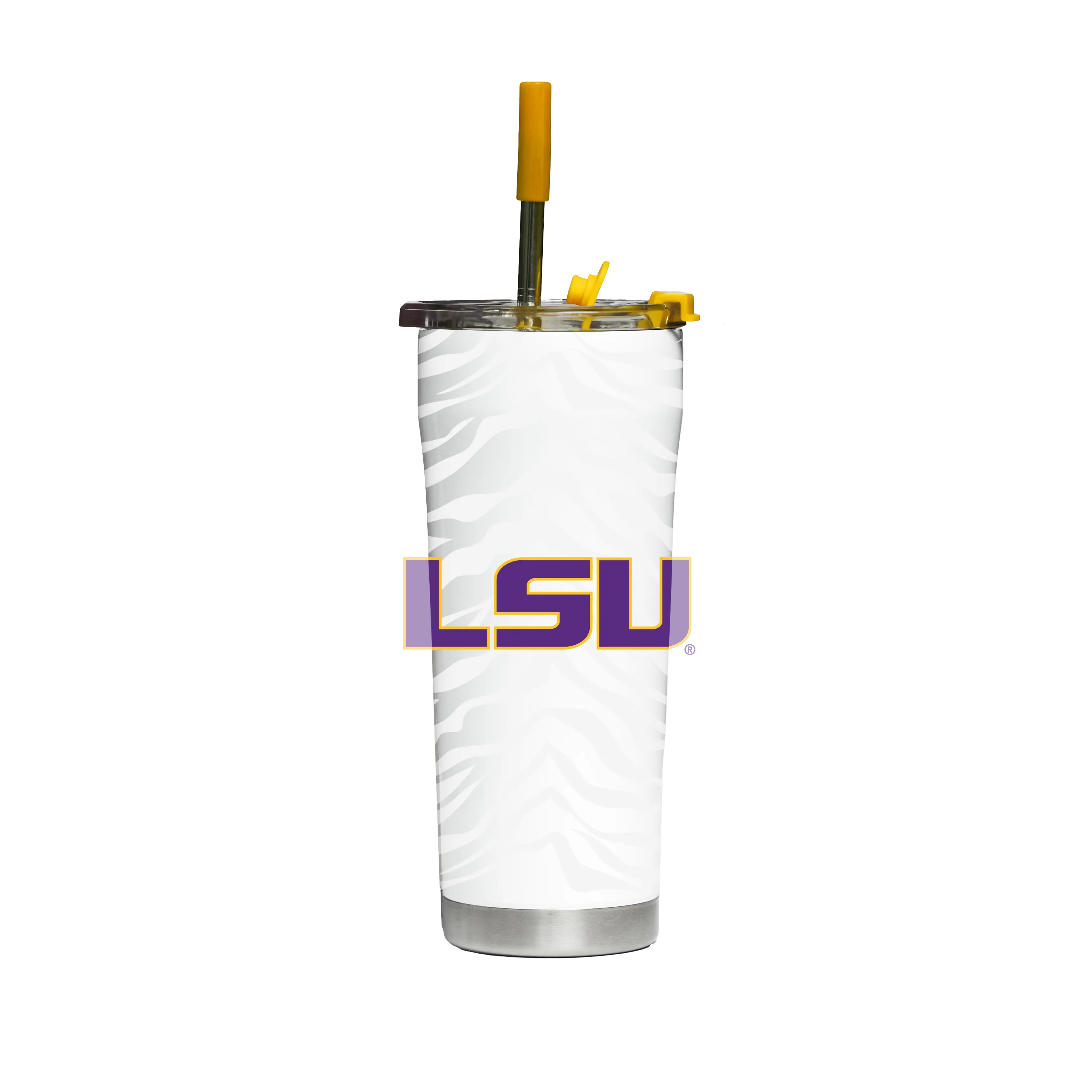 LSU ProGloss Silicone Vacuum Flask, Portable Glossy Water Bottle, Kitchenware Drinkware for On-the-Go Use, Flasks