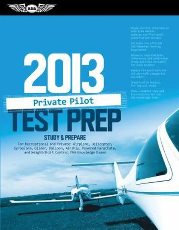 USED-Private Pilot Test Prep 2013: Study & Prepare for Recreational and Private: Airplane, Helicopter, Gyroplane, Glider, Balloon, Airship, Powered ... FAA Knowledge Exams (Test Prep series) (Paperback)