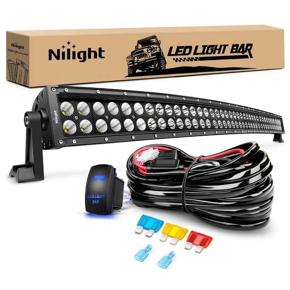 42Inch Curved 240W Light +Wiring Harness