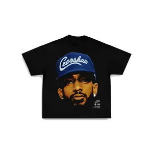 BIG FACE NIPSEY TEE Print Short Sleeve T-Shirt Menswear Top Stylish Underwear Tshirt Streetwear Tropical Crewneck Shortsleeve Casual