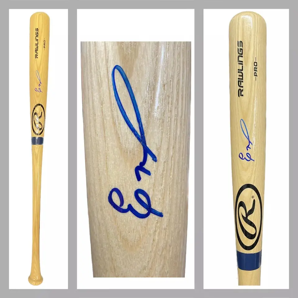 Eloy Jiménez White Sox Autographed Wooden Rawlings Baseball Bat with JSA COA