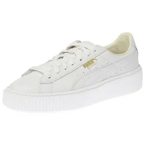 Fenty Beauty x Puma Basket Platform Core Women's Low-Top Sneakers with Thick Sole and Durable Design in White