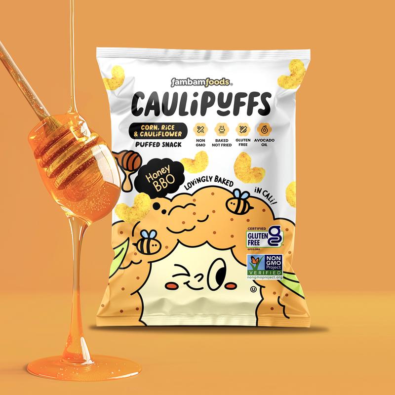 CauliPuffs Honey BBQ Big Bundle - 4 Large Bags + 4 Small Bags