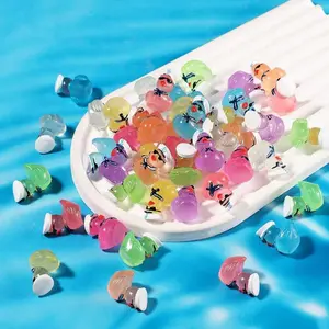 Mini Duck Decoration, Mini Resin Duck Decoration, Glow In Dark Decorative Ornament for Micro Garden Landscape Doll House Succulent Plant, Luminous Resin Ducks, Doll Figurines, Collectible Figurines, Cute Duck Design