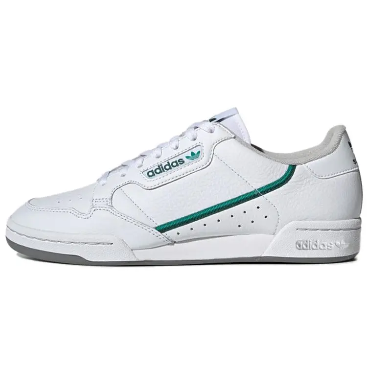Adidas Continental 80 White Glory Green' Durable Non-slip Low Top Skate Shoes Unisex EF5990