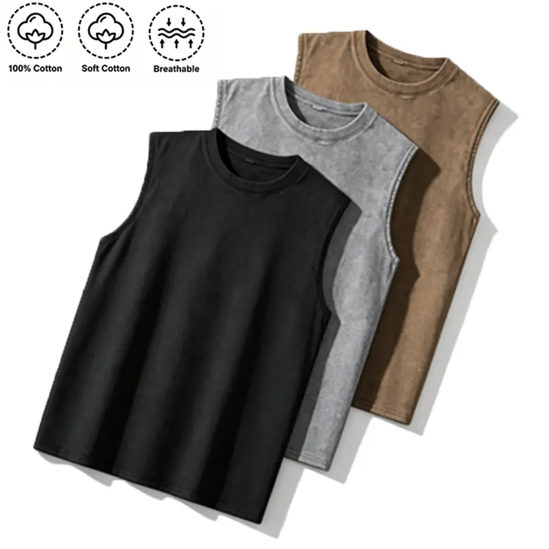 Men’s pure cotton, slightly stretchy, breathable racerback tank top; durable sportswear for all seasons, suitable for running, gym workouts, and various fitness training; men’s summer T-shirts; ’90s vintage men’s clothing. Men’s pure cotton, slightly stretchy, breathable racerback tank top; durable sportswear for all seasons, suitable for running, gym workouts, and various fitness training; men’s summer T-shirts; ’90s vintage men’s clothing.
