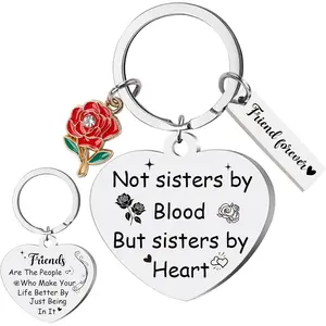 Friendship Keychain Gifts for Women Sister, Best Friends Keychains for Teen Girls, Birthday Christmas Graduation Gift