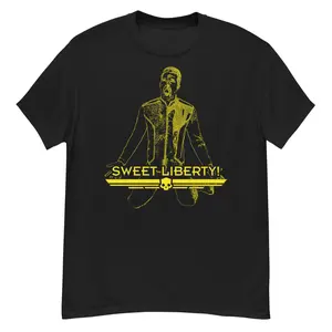 Helldivers Sweet Liberty T-Shirt Yellow on Black