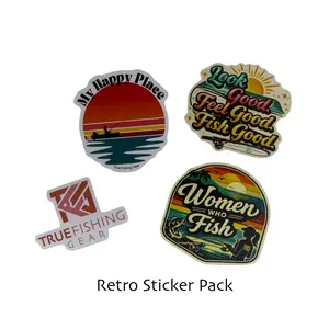 Fishing Sticker Pack Duo | Waterproof Sticker Bundle for Women (8-Pack)
