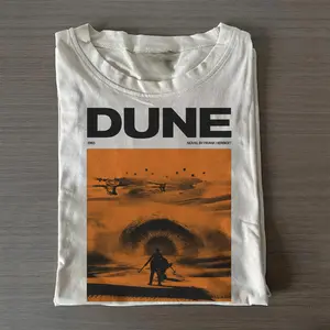 Vintage Dune 1965 Graphic Tee - Dune Movie Shirt - Iconic Movie Shirt - Retro Sci-Fi Movies Tshirt - Arrakis Tshirt - Sand Dunes Adventure Tee - Paul Atreides, Lady Jessica Shirt - Dune Novel Merch - Gift for Novel Lovers