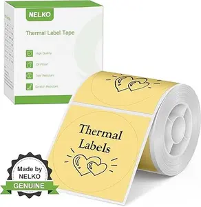 Genuine PM220 Label Maker Tape stickynotes Multi-size options,Thermal Sticker Label,1 Roll Self-Adhesive Thermal Paper
