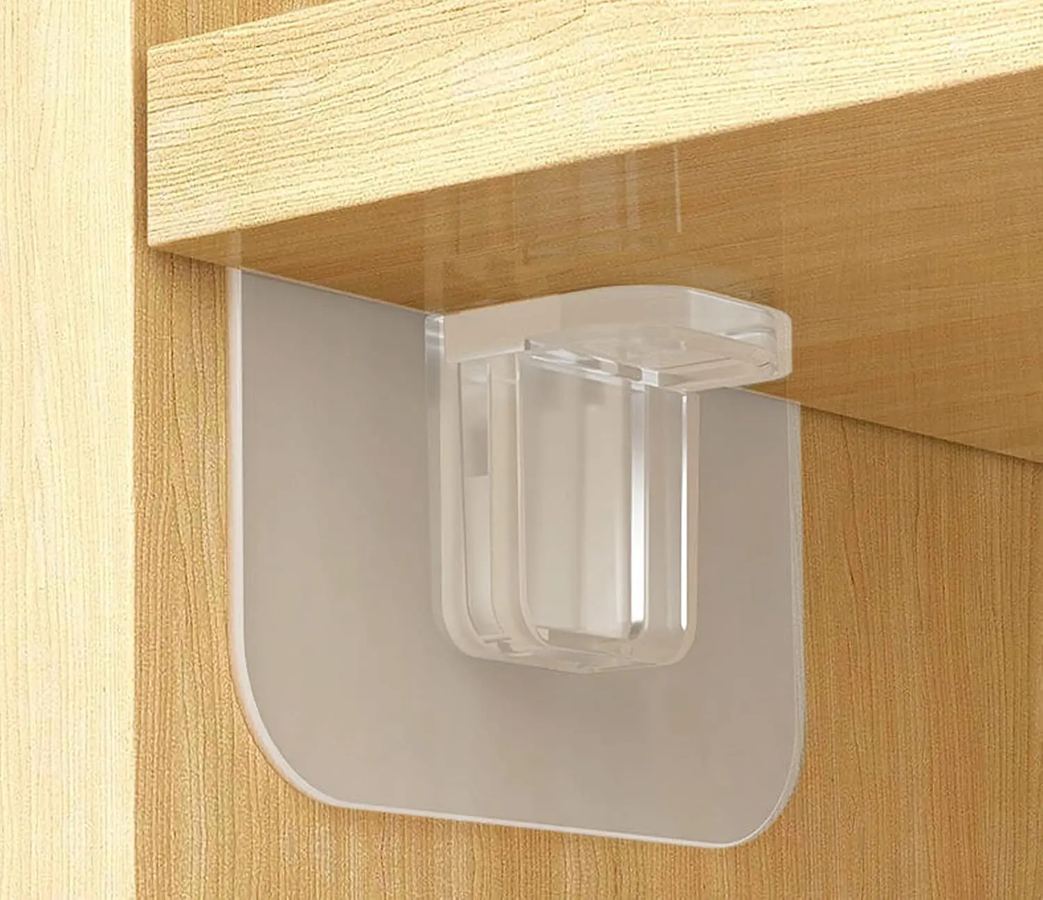 16-Pcs Wall Hooks, Damage Free Adhesive Wall Hook, No Tool Towel Hanger for Bathroom, Transparent Shower Hooks for Inside Shower, Wall Hanger Without Nail (7 * 7 Upgraded Reinforced Tray)