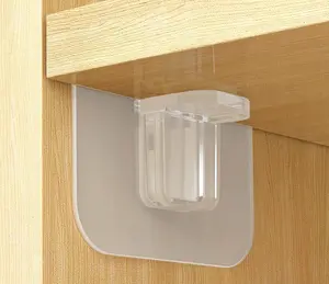 16-Pcs Wall Hooks, Damage Free Adhesive Wall Hook, No Tool Towel Hanger for Bathroom, Transparent Shower Hooks for Inside Shower, Wall Hanger Without Nail (7 * 7 Upgraded Reinforced Tray)