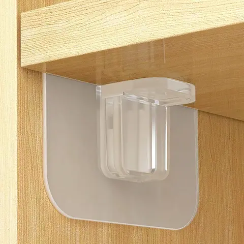 16-Pcs High-Quality Adhesive Plastic Hanging Hooks - Damage-Free Wall Mounted Storage Organiser with 7x7 Upgraded Reinforced Smooth Shelf Tray, No-Tool Install, Fits Glass & Tile/Ceramic Tiles, 16lb Per Shelf Bathroom Towel Hanger