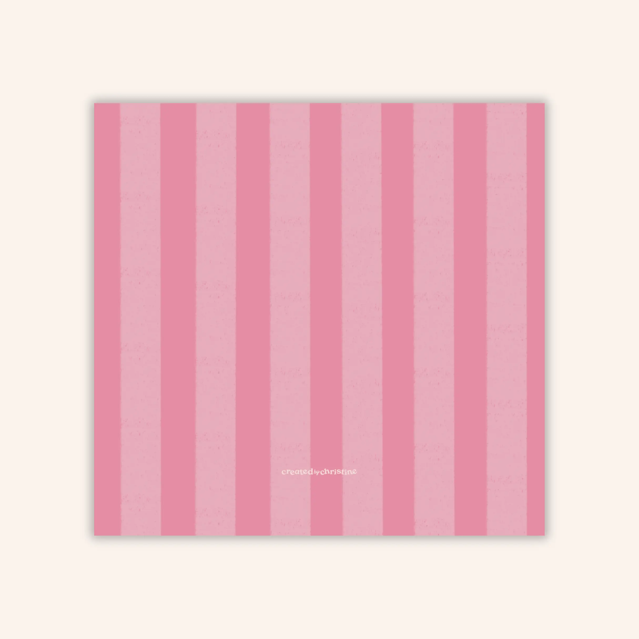 Pink Stripes Sticky Notes