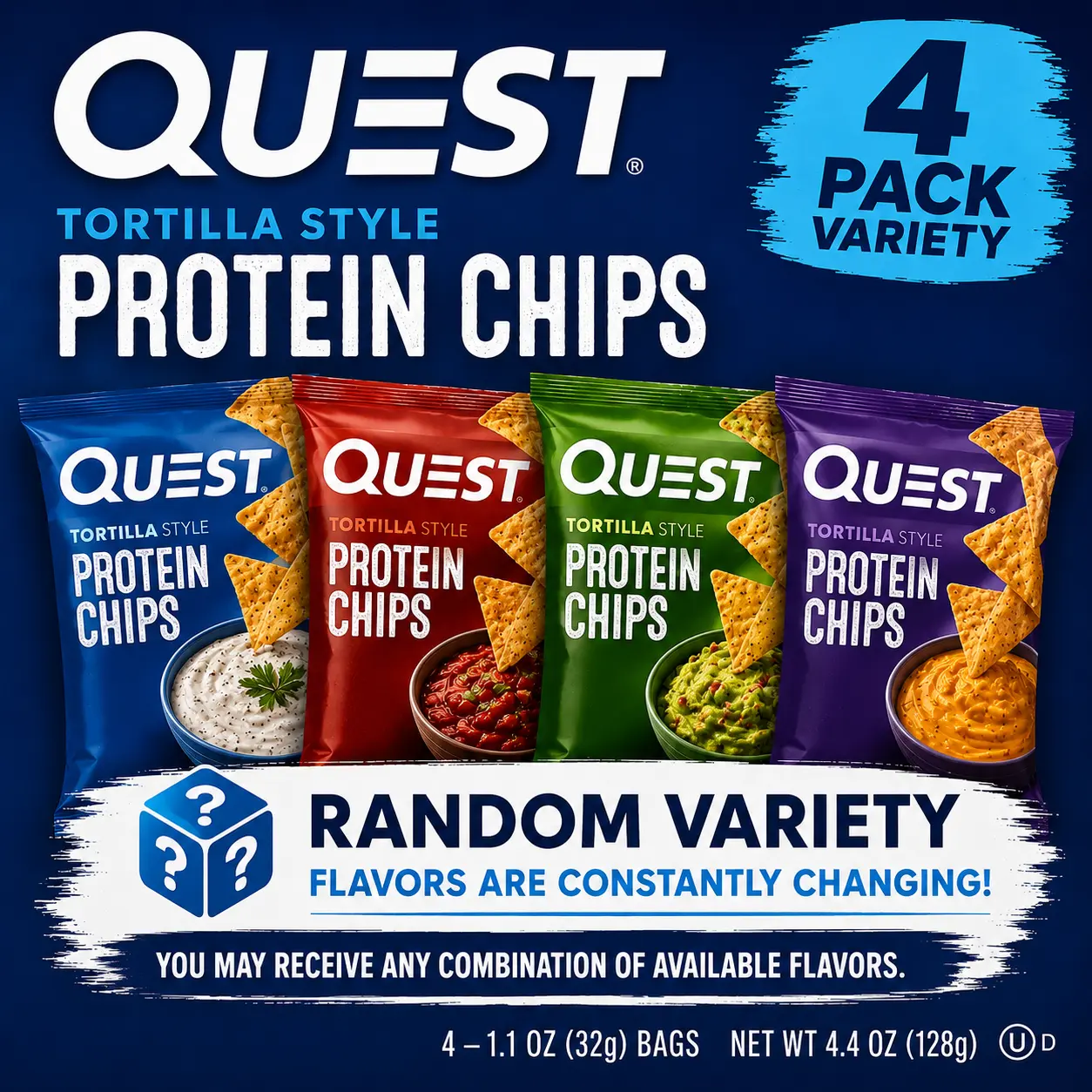Quest Protein Chips 4-Pack Variety