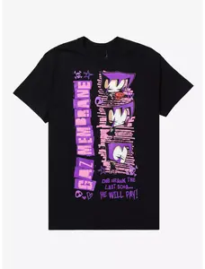 Invader Zim Gaz Collage T-Shirt | Retro Cartoon Character Graphic Tee | Nickelodeon Animation Streetwear Shirt | Unisex Fan Gift