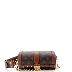 Pre-owned Louis Vuitton Canvas Coated, Leather Shoulder Bags Papillon Trunk Bag Monogram Canvas by Rebag
