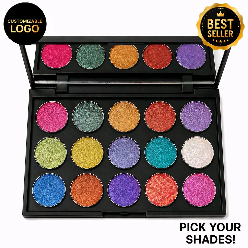 All Chrome, 15 pan CUSTOM Eyeshadow Palette