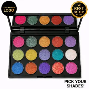 All Chrome, 15 pan CUSTOM Eyeshadow Palette