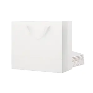 PACKHOME 4 Color 13x5x10 Inches Glossy Lattice Texture Gift Bags with Handles-96pcs