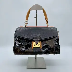 Pre-owned Louis Vuitton RL Fleur de Jais Monogram Sequins Handbag 22847742