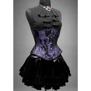 TAPESTRY CORSET - PURPLE/BLACK