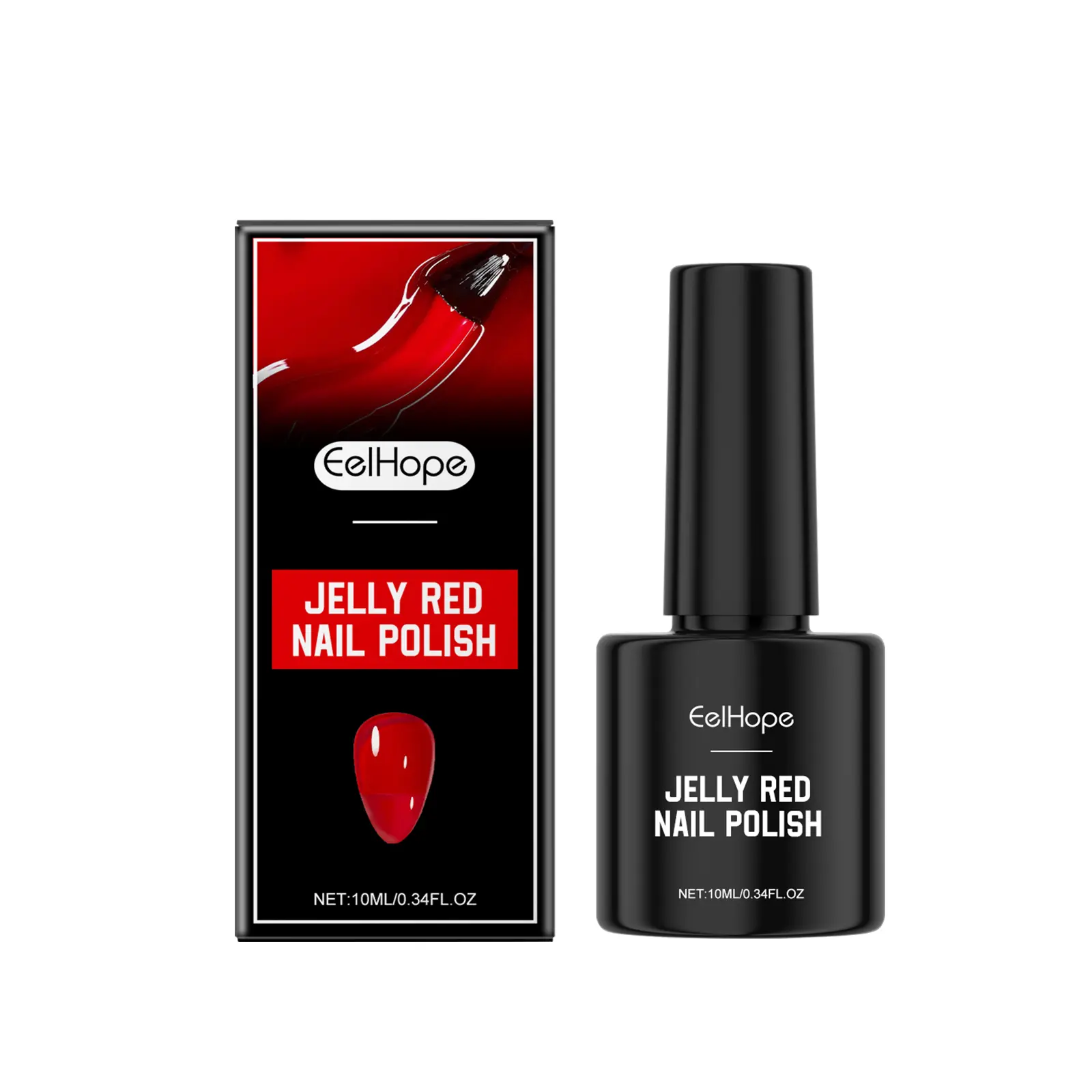 Red Jelly  Polish Long Lasting Quick Drying Clear Jelly Red Nude Jelly Water-Based  Polish nail