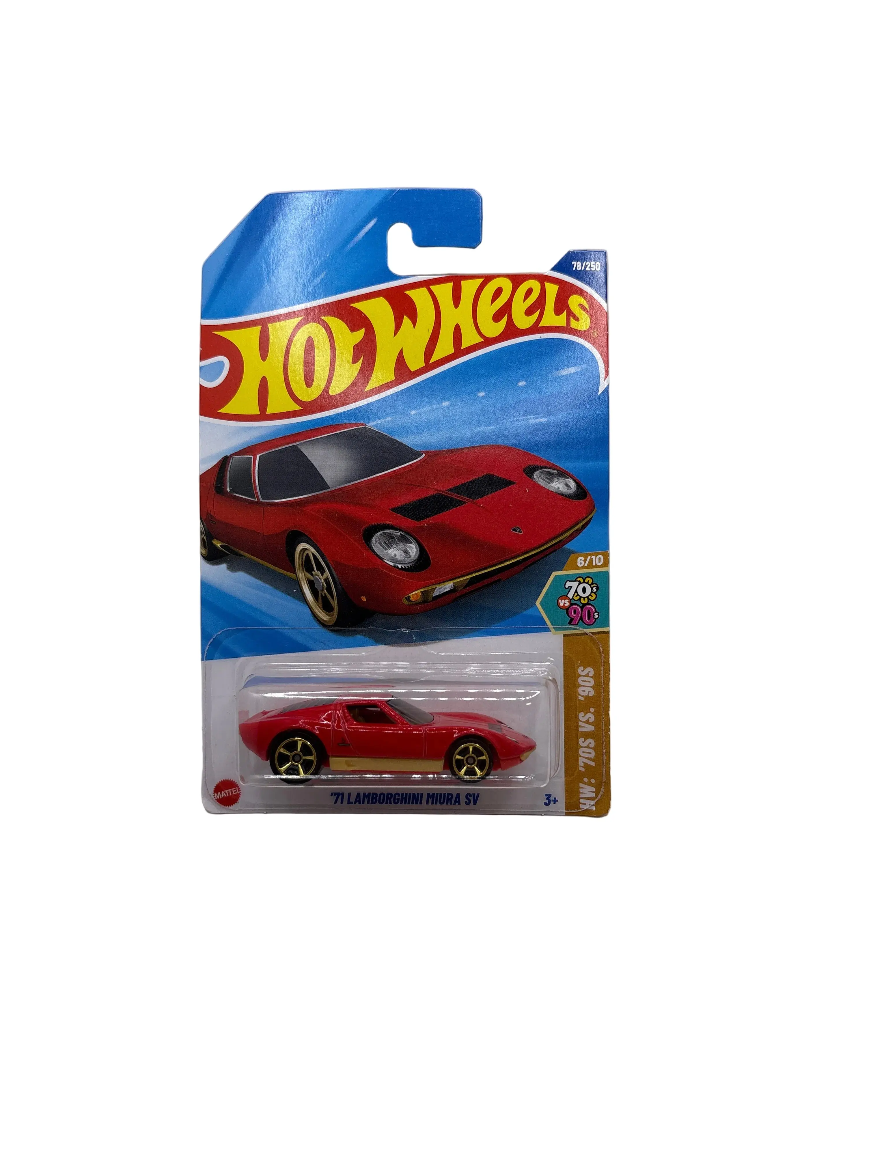 Hot Wheels 71 Lamborghini Miura SV Diecast red