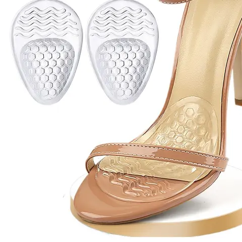 High Heel Insoles, Padded Insole, Silicone Insoles, Non-slip Foot Cushion, Foot Care Insoles, Comfortable Shoes Insert for Women & Girls, Insoles for Heels, Shoes Accessories