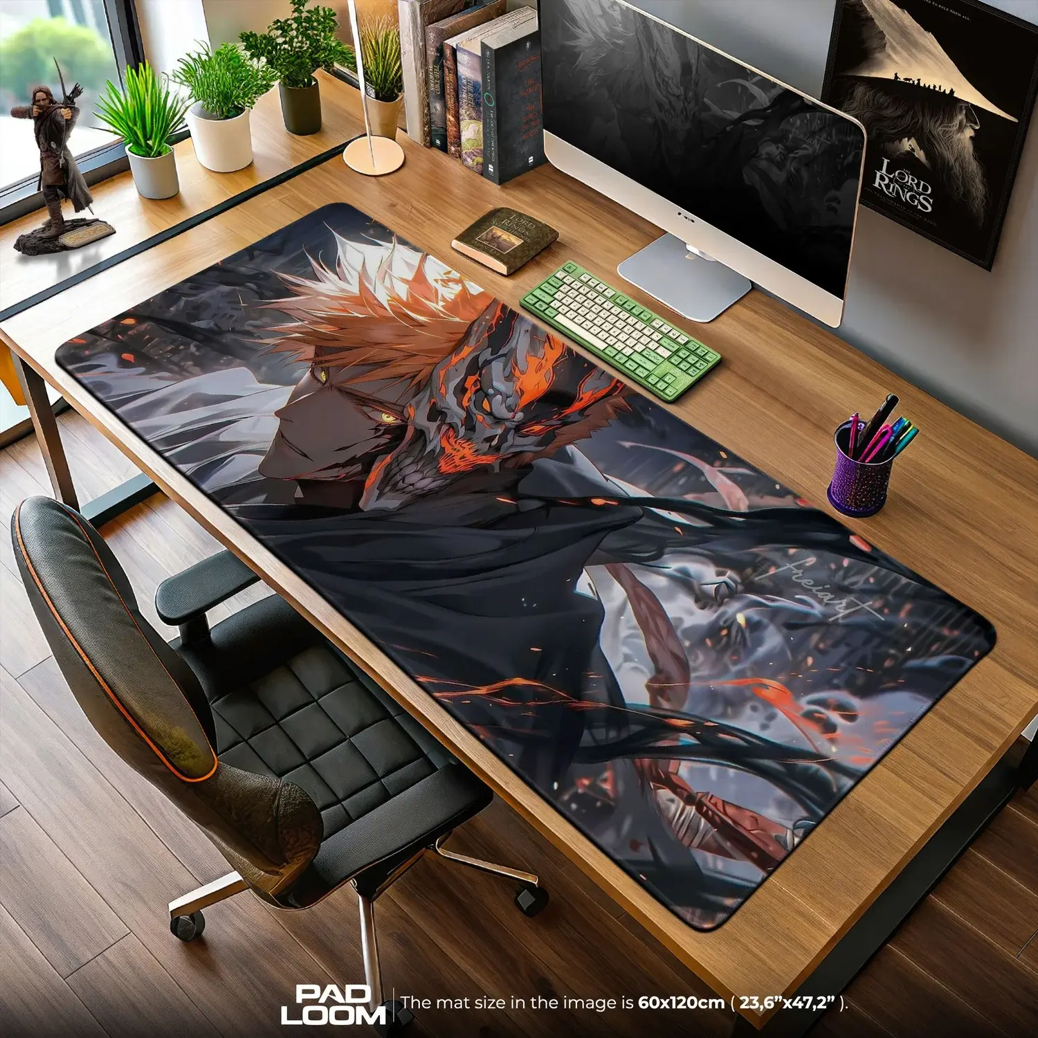Hollow Ichigo Mouse Pad - Dual Soul Anime Desk Mat Accessories
