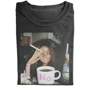 Comfort Colors Retro Afro Doll Face T-Shirt, Barbie Girl Shirt, Vintage Doll Graphic Tee, Y2K Barbiecore Aesthetic T-Shirt, Trendy Meme Doll Face, Vintage Casual Outfit, Fast Shipping USA