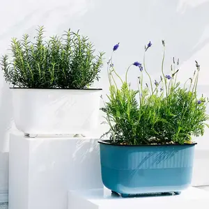 Grow24 Habitat self-watering planter with three colors, 2 PC