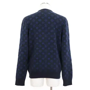 Pre-owned Louis Vuitton Wool Small Leather Goods Cashmere Monogram Knit Sweater